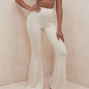 House of CB Altered Cream Knit Pants